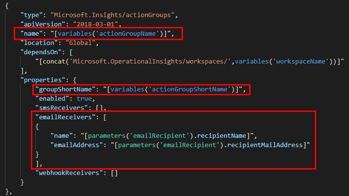 ARM Templates: Deploying Azure Monitor Alerts