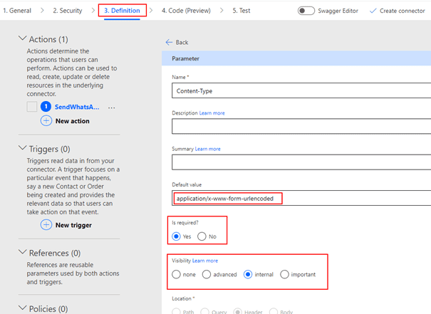 How to use form-urlencoded content type in Power Automate Custom Connector