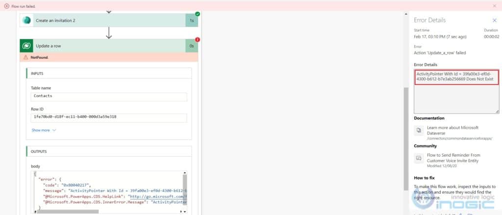 How to use Invitation Id of Customer Voice Survey Invitation in Power Automate Flow