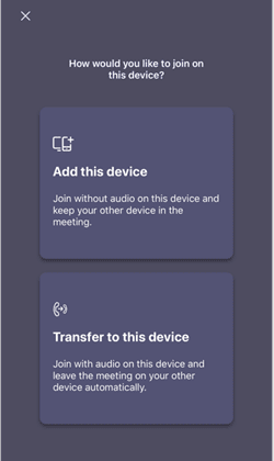 How can I join my Microsoft Teams meeting from my mobile?