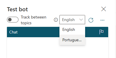 Testing a multilingual bot