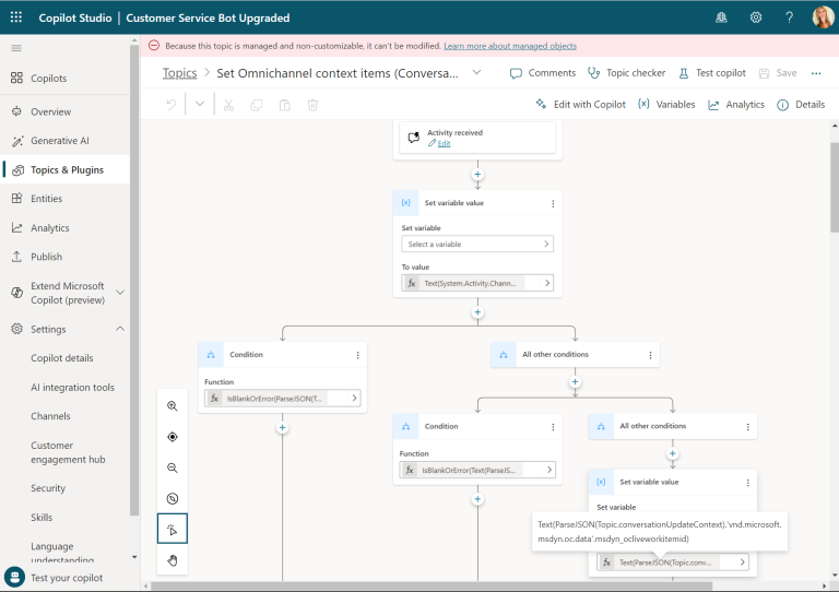 PASSING D365 CUSTOMER SERVICE DATA TO COPILOT STUDIO