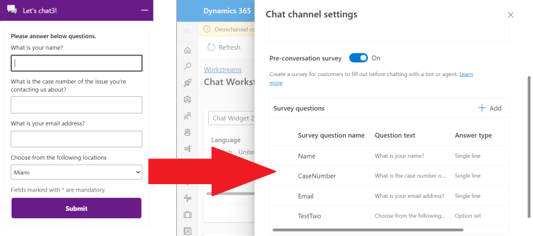Chat channel settings