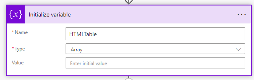 Steps for the Power Automate cloud flow