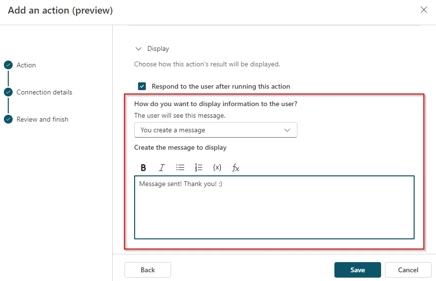 add output parameters