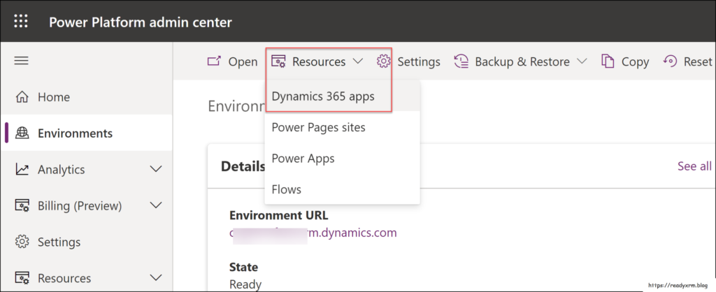 Dynamics 365 apps.