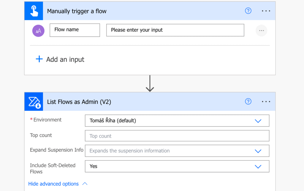 list flows as admin