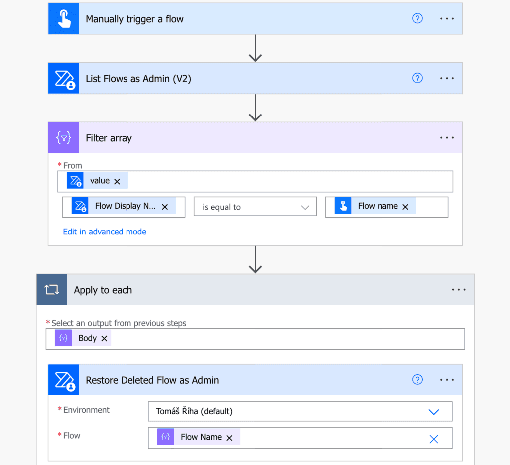 manually trigger a flow