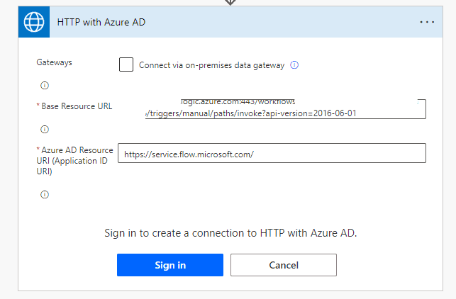 HTTP with Azure AD