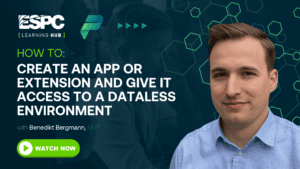 How to Create an App or Extension and Give It Access to a Dataless Environment (1)
