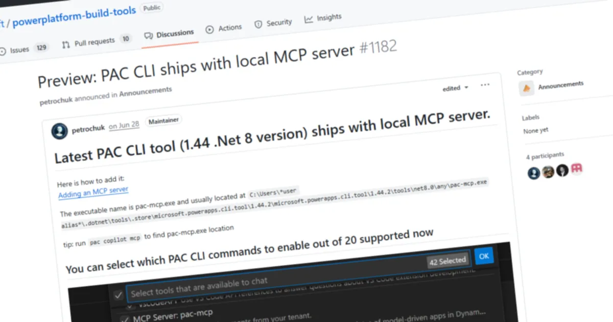 Power Platform CLI: Exploring the MCP Server Benefits