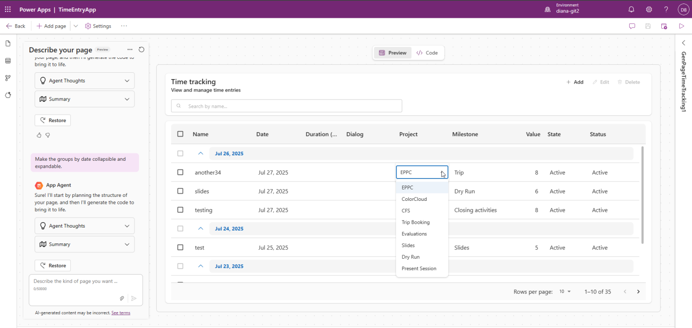 First Look at Generative Pages in Power Apps
