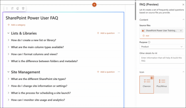 FAQ SharePoint